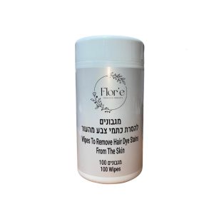 מגבונים להסרת כתמי צבע מהעור flor'e